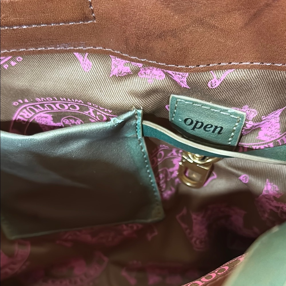 Juicy Couture Brown and Gold Satchel with Timeless Elegance - Picture 12 of 14